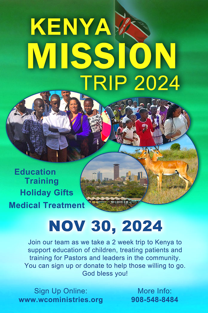Kenya Mission Trip Coming up in Nov 30, 2024 World Compassion